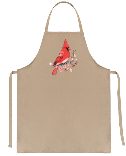 Image of red cardinal bird of virginia pet store saleswoman saleswoman waiter waitress bartender artisan