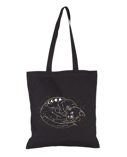 Image of cat galaxy constellation cats moon bag shopping shopping vacation black
