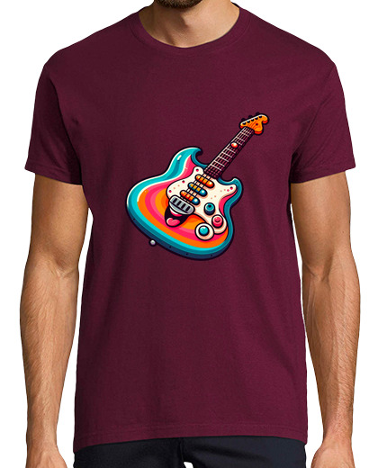 Tee Shirt Homme Manche Courte guitare guitare