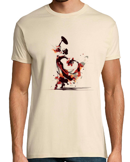 Tee Shirt Homme Manche Courte danseuse de flamenco