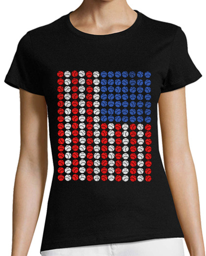 Image of baseball tee usa flag vintage men women