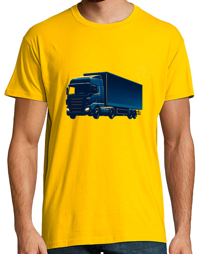 Tee Shirt Homme Manche Courte Camion de transport