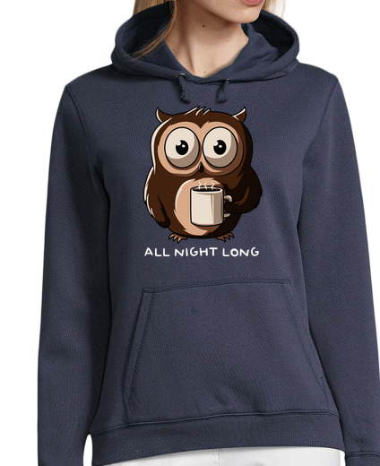 Sweat-shirt À Capuche Pour Femme nuit hibou