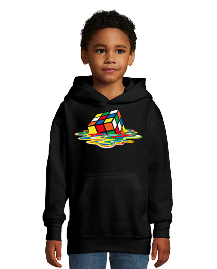 Sweat À Capuche Pour Enfant cube de geek fondu