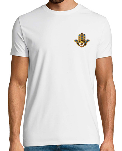 Image of hamsa hand symbol of tranquility logo pocket