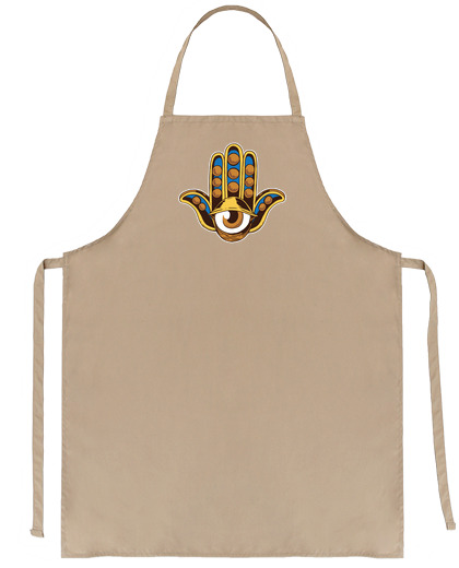 Image of hamsa hand symbol of tranquility workshop artisan seller waiter bartender