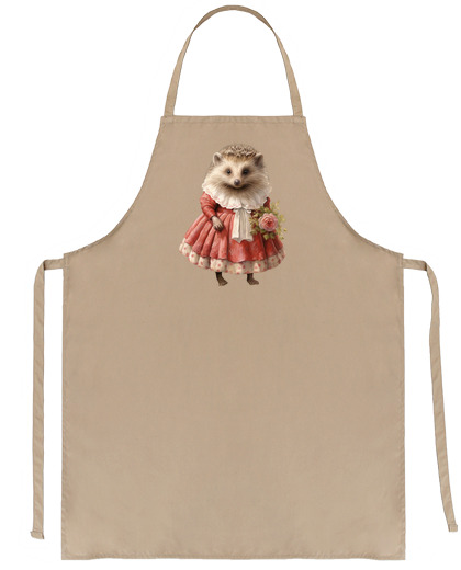 Image of female hedgehog evening dress saleswoman pet store waitress crafts