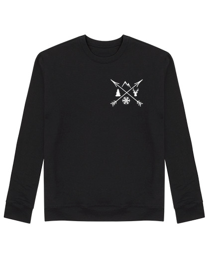 Sweat Unisexe Homme, sweat, noir