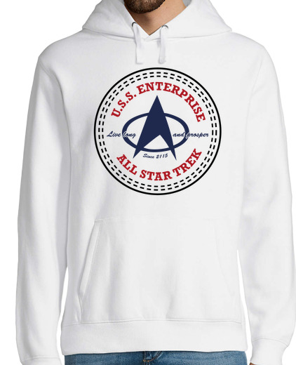 Sweat-shirt À Capuche Pour Homme all les étoiles trek