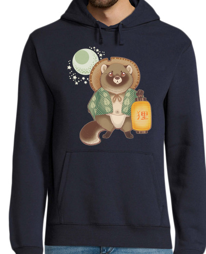 Sudadera Con Capucha Para Hombre Tanuki laTostadora