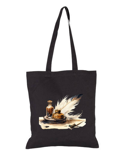 Image of inkwell feather scribe bag workshop boutique tote