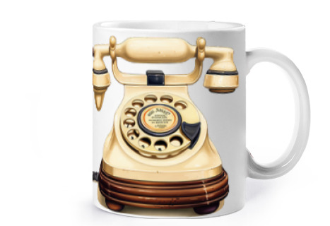 Image of vintage collector's dial telephone to personalize