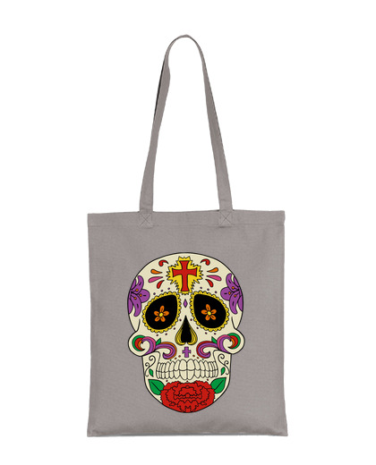 Image of catrina day of the dead mexico bag evening shopping ceremony tote