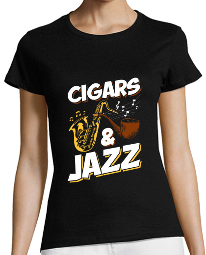 Image of Cigars And Jazz Saxophone Music Lover