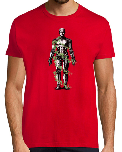Image of robotic engineer tee retro humanoid