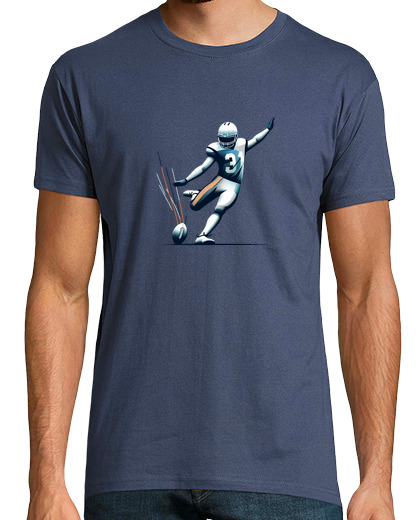 Tee Shirt Homme Manche Courte joueur de football can ou kick ball