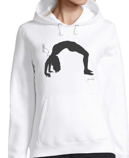 Sweat-shirt À Capuche Pour Femme urdhva danurasana gris