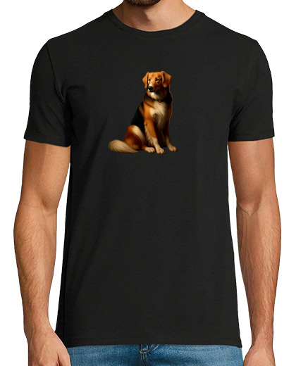 Tee Shirt Homme Manche Courte le portrait du chien