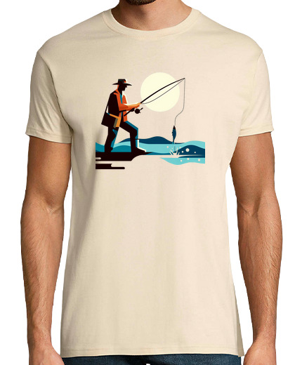 Tee Shirt Homme Manche Courte le pêcheur