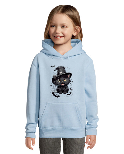 Sweat À Capuche Pour Enfant chat noir