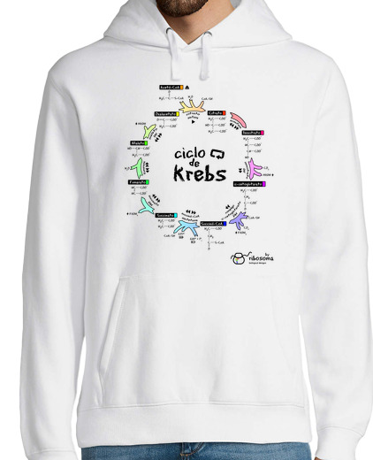 Sweat-shirt À Capuche Pour Homme cycle de krebs (origines de la lumière)