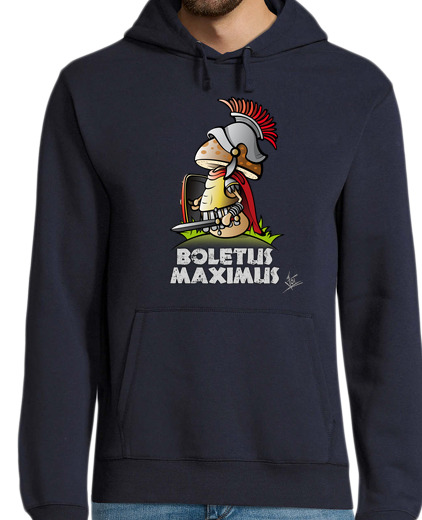 Sweat-shirt À Capuche Pour Homme boletus maximus (fond noir)