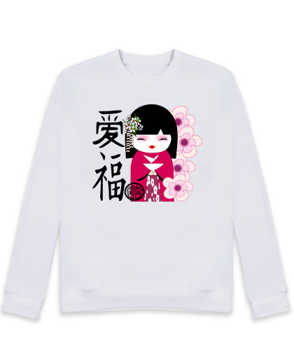 Sweat Unisexe poupée japonaise