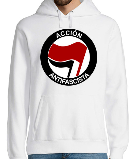 Sweat-shirt À Capuche Pour Homme l'action antifasciste