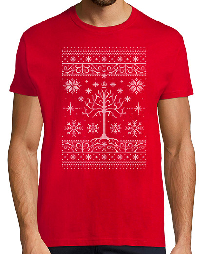 Image of Minas Christmas / Ugly Sweater T-Shirt / lotr / Mens
