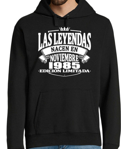 Sudadera Con Capucha Para Hombre Las leyendas nacen en noviembre 1985 laTostadora