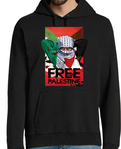 Sweat-shirt À Capuche Pour Homme palestine libre