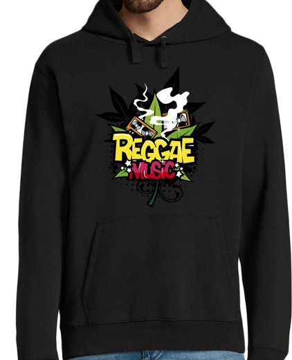 Sweat-shirt À Capuche Pour Homme musique reggae