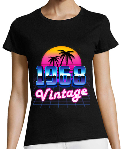 Image of Birthday 56 Years Palm 80s Vintage 1968