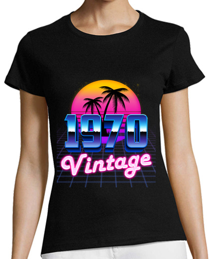 Image of Birthday 54 Years Palm 80s Vintage 1970