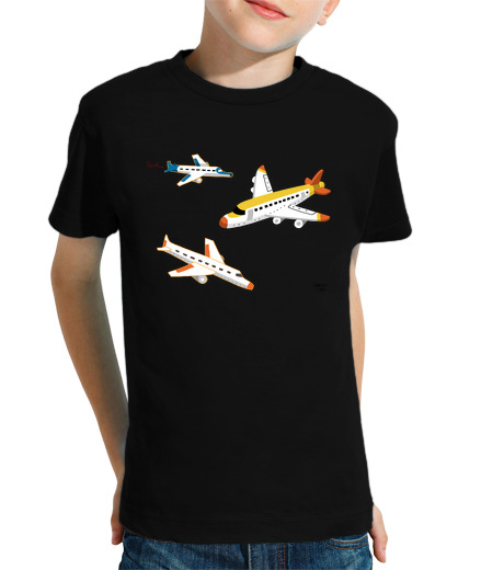 T-shirt bambino manica corta avions cadafalch