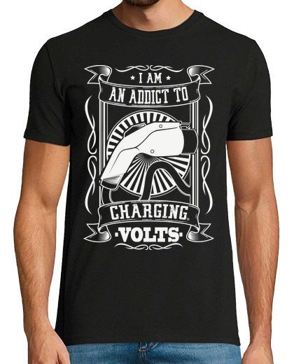 Image of i am an addict to charging volts. vers.2