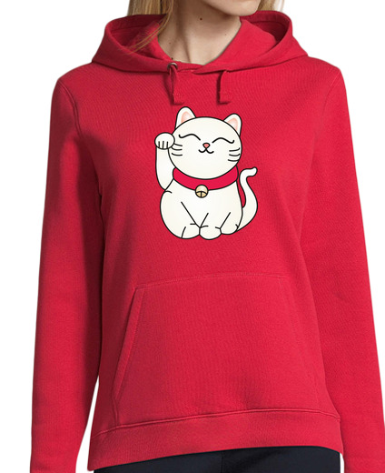 Sweat-shirt À Capuche Pour Femme maneki neko maillot