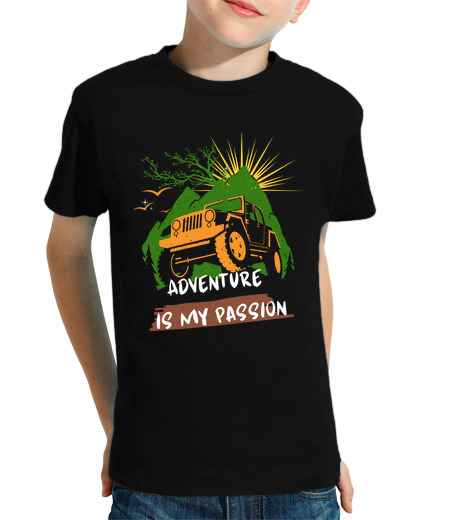 Tee Shirt Pour Enfant Manche Courte l39aventure est ma passion