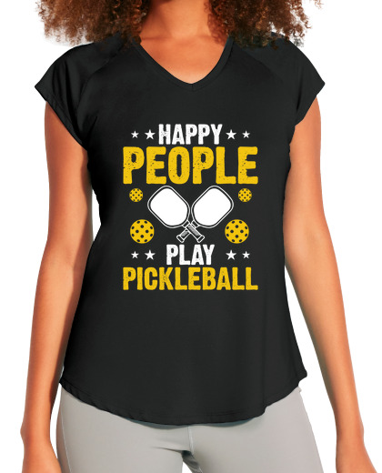 Image of Happy People Play Pickleball Player