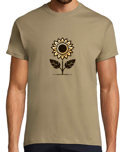 Tee Shirt Homme Manche Courte le tournesol est le tournesol