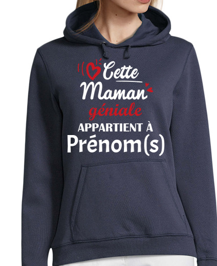 Sweat-shirt À Capuche Pour Femme Cette maman géniale appartient à