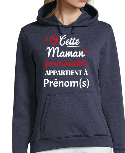 Sweat-shirt À Capuche Pour Femme Cette maman formidable appartient à