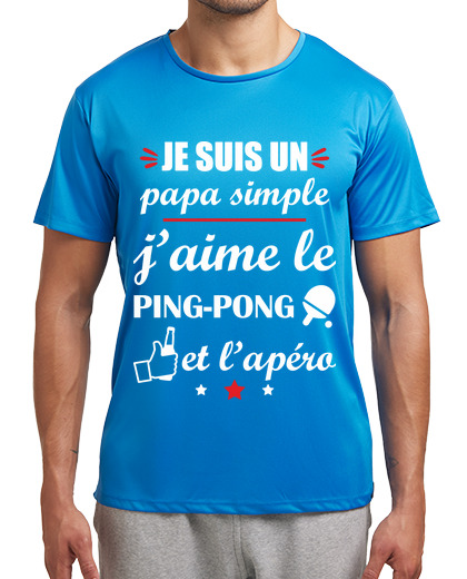 Image of dad ping-pong table tennis player aperi
