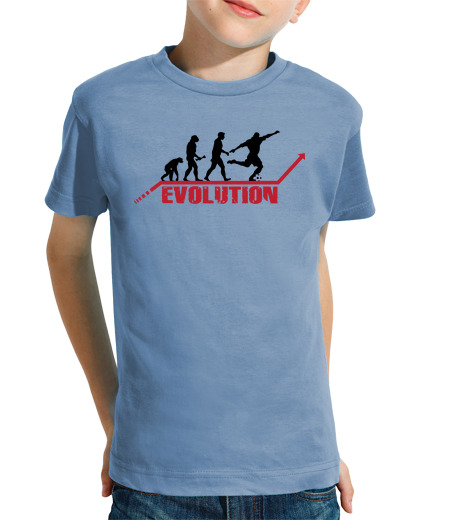 T-shirt bambino manica corta evoluzione