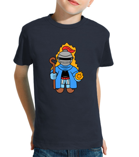 Tee Shirt Pour Enfant Manche Courte mignon chevalier mage noir