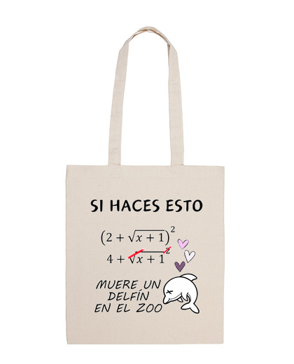 Image of dolphin math humor bag - math error