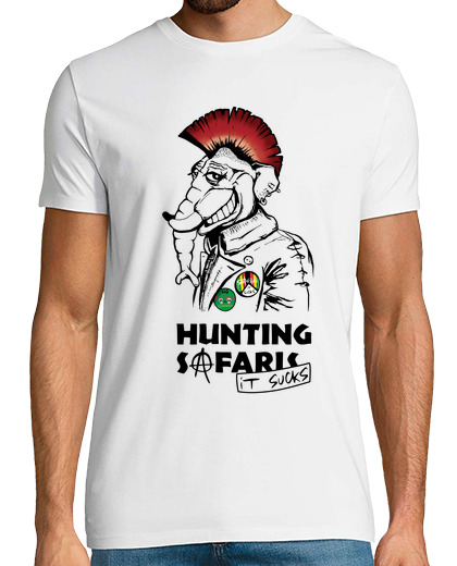 Tee Shirt Homme Manche Courte les safaris de chasse ça craint