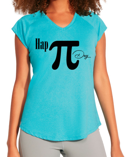 Image of t shirt sport woman happy day number pi humor mathematics