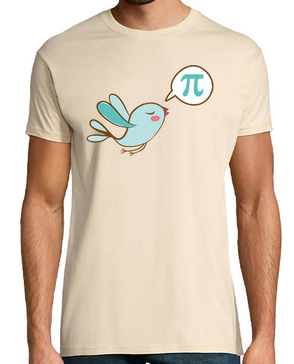 Tee Shirt Homme Manche Courte t-shirt homme oiseau numéro pi humour mathématiques