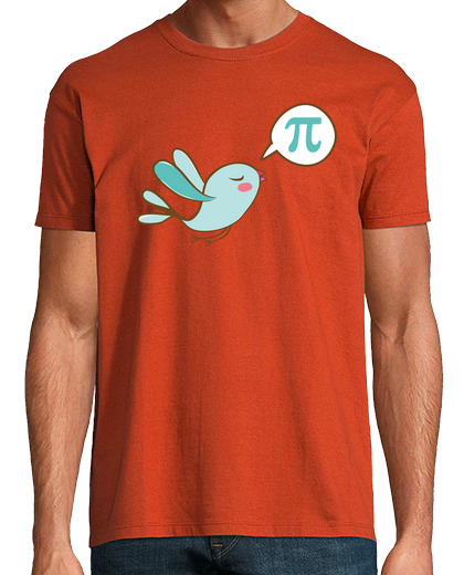 Tee Shirt Homme Manche Courte t-shirt homme oiseau numéro pi humour mathématiques